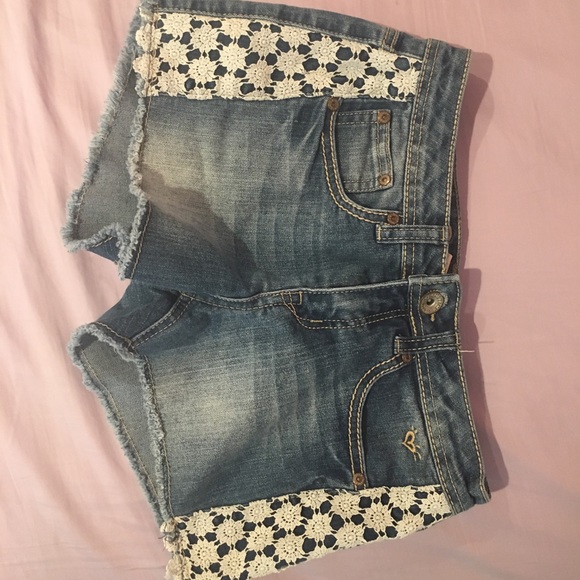 Shorts with lace on the side Clearance